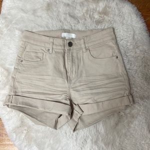 H&M high waisted khaki shorts